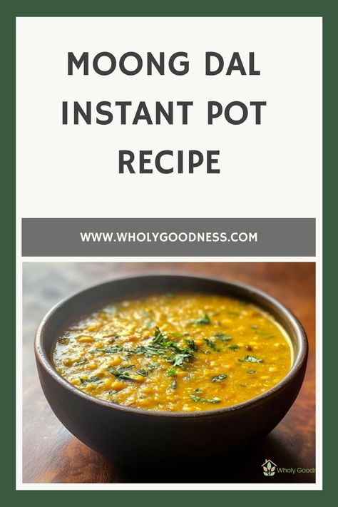 Moong dal is a nutritious, filling, and tasty dish. For quick and healthy weeknight dinners, find out how to make moong dal in your Instant Pot! Dal Instant Pot, Yellow Lentil Soup, Tomato Pickle Recipe, Instant Pot Dal, Dal Soup, Moong Dal Recipe, Dahl Recipe, Vegan Indian Recipes, Filling Dinner