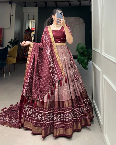 Fully Stitched Price-1995/- only Whatsapp Us On +919023153462 Wonderful Maroon Sequins Silk Navratri Wear Lehenga Choli With Dupatta 1. #NavratriWear 2. #LehengaCholi 3. #SequinsSilk 4. #TraditionalWear 5. #IndianFashion 6. #EthnicOutfit 7. #FestiveFashion 8. #MaroonLehenga 9. #NavratriSpecial 10. #TraditionalAttire 11. #IndianFestival 12. #DesignerLehenga 13. #DandiyaNight 14. #EthnicFashion 15. #DupattaLove Ikkat Print, Zip Stitching, Choli Dress, Sabyasachi Lehenga, Indian Lehenga Choli, Stitched Lehenga, Lehenga Designs Simple, Party Wear Lehenga Choli, Work Lehenga