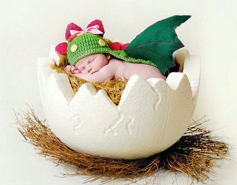 Dragon Dinosaur, Dragon Baby Shower, Dinosaur Photo, Foto Newborn, Dinosaur Egg, Baby Costume, Baby Dino, Dinosaur Baby Shower