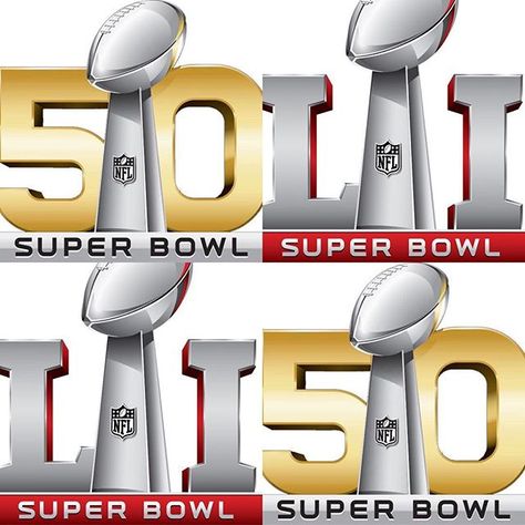 Super Bowl 50 was the first (and so far only) Super Bowl not to use Roman numerals. Designers claimed using the Roman numeral for 50, "L", was proving too tough for a logo. #infographic #trivia #superbowl #superbowl51 #nfl Logo Infographic, Super Bowl Nfl, Super Bowl 50, Golf Gear, Roman Numeral, Play Golf, Roman Numerals, A Logo, Super Bowl