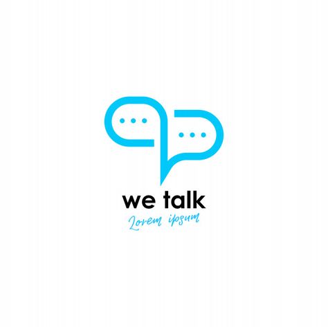 Talk logo Premium Vector Talk Show Logo, Speak Logo, Talk Logo Design, Learning Logo Design, Logo Communication, Talk Logo, Language Logo, Social Logo, Logo Message