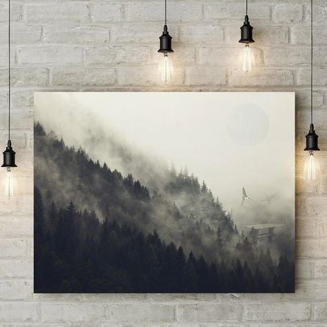 Star Wars Living Room, Endor Forest, Star Wars Fine Art, Star Wars Kids Room, Star Wars Canvas Art, Star Wars Wall Art, Forest Moon, Star Wars Decor, Star Wars Prints