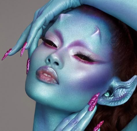 Halloween Costumes 2022, Alien Makeup, Prosthetic Makeup, Creepy Halloween Makeup, Magical Makeup, Halloween Makeup Inspiration, Fairy Makeup, Halloween This Year, Fx Makeup