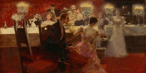 Victorian Dining Etiquette: Common Sense Advice for Eating in Company Georges Bizet, Classical Paintings, Masked Ball, Store Logo, Rennaissance Art, Tainan, Wall Papers, A4 Poster, European Art