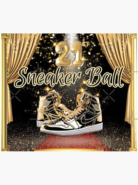 "Sneaker Ball Invitations  Sneaker Ball Backdrop Sneaker Bowling Ball Gala Sneakers Sneaker Ball Invitation Ideas Printable Sneaker ball invitations" Tapestry for Sale by TubbyCakes Sneaker Ball Invitation, Ball Invitation, Sneakerhead Gifts, Sneakerhead Room, Sneaker Ball, Suits And Sneakers, Gala Party, Ball Birthday, Bowling Ball