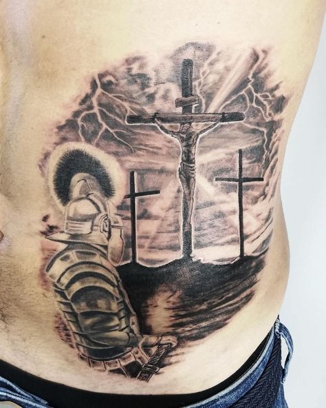 ROGER TASCHINI TATTOOS on Instagram: “Calvary scene from the Bible with a variant, the two criminals fled the scene. As usual only the poor Christ pays the price. . . . .…” Bible Scene Tattoos, Scene Tattoos, Scene Tattoo, The Scene, The Two, The Bible, Skull Tattoo, Two By Two, Bible