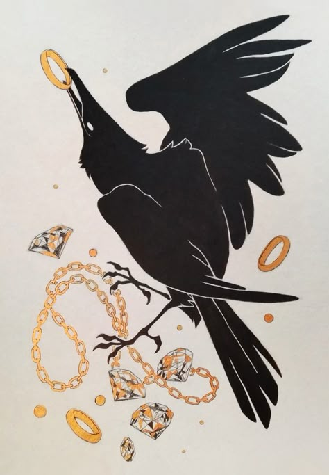 Crow Pictures, Crows Drawing, Crow And Raven, Caw Caw, Crows And Ravens, Crow Art, Raven Art, 카드 디자인, Crows Ravens