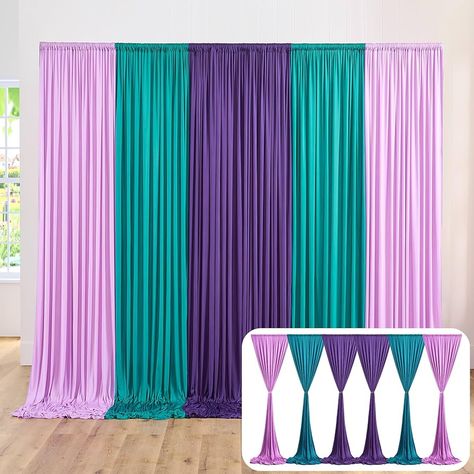 Amazon.com: 10ft x 15ft Rainbow Backdrop Curtain for Parties, Red Yellow Orange Wrinkle Free Photography Backdrop Drapes, 6 Panels 5ft x 10ft Backdrop Drapes for Birthday Party Graduation Decorations : Electronics Mermaid Backdrop, Baby Birthday Party Decorations, Rainbow Backdrop, Turquoise And Purple, Baby Birthday Party, Free Photography, Graduation Decorations, Banner Backdrop, Photography Backdrop