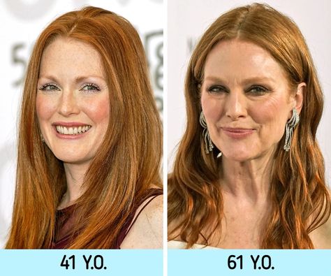 19 Famous Women Who Decided to Age Naturally, and Now They Look Better Than Ever / Bright Side Amy Madigan, Age Naturally, Celebrities Then And Now, Celebrities Before And After, Judi Dench, Emma Thompson, Diane Keaton, Jamie Lee Curtis, Jodie Foster