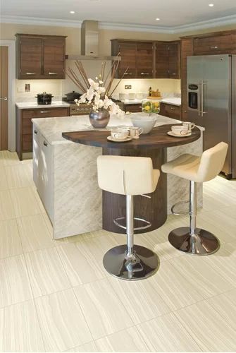 Modern Kitchen Design Photo by Wayfair Modern Contemporary Kitchen Design, Curved Kitchen Island, Curved Kitchen, Modern Contemporary Kitchen, Contemporary Kitchen Cabinets, Best Kitchen Design, Kitchen Redesign, Diy Kitchen Renovation, Kitchen Island With Seating