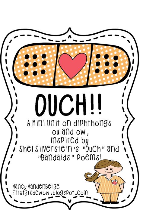 OUCH! A Study on ou and ow! Ou And Ow Activities Free, Ou Sound Activities, Ow Ou Activities, Ou Ow Activities, Dipthongs Activities Free, Word Work Games, First Grade Words, Vowel Digraphs, First Grade Phonics