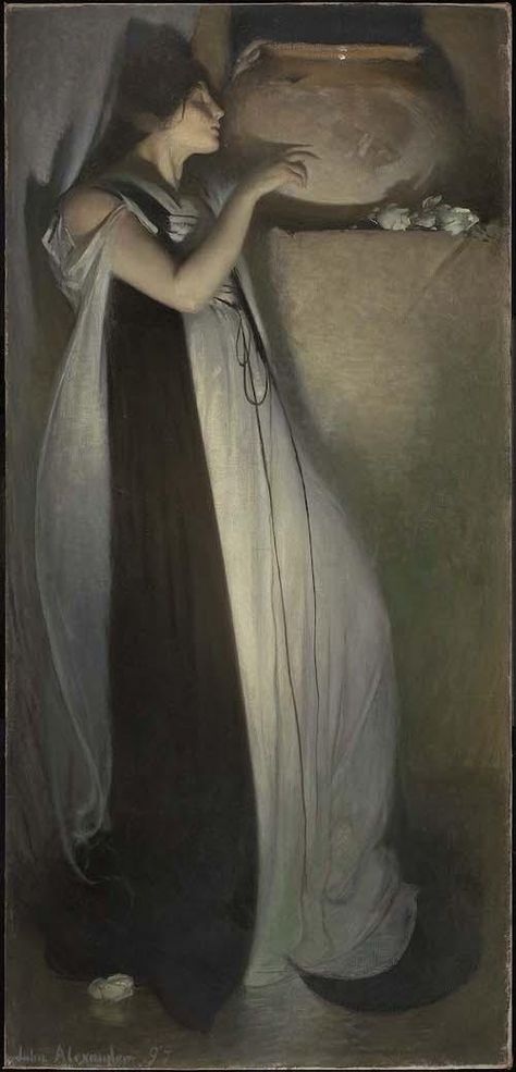 John White Alexander, John Everett Millais, Woman In White, John William Waterhouse, Pre Raphaelite, Oil Painting Reproductions, Painting Reproductions, Museum Of Fine Arts, Beautiful Paintings