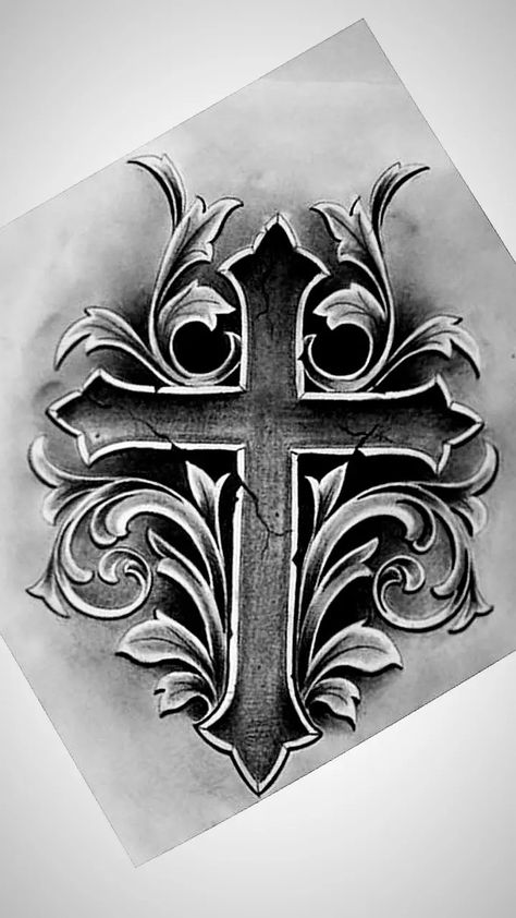 Black And Grey Throat Tattoo, Filigree Cross Tattoo, Cross Arm Tattoo For Men, Cross Back Of Neck Tattoo, Cross Tattoos For Men Neck, Crucifix Tattoo Men, Cross Sleeve Tattoos For Women, Cross Sleeve Tattoo Men, Cross Chest Tattoo Men