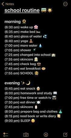 Morning Routine For Highschool, A Day Routine For Students, Aesthetic Productive Morning Routine, Productive Day Routine Schedule Student, How To Start The Day Morning Routines, Productive Morning Routine 6am, Perfect Night Routine For School, School Morning Routine Leave At 7:50, School Morning Routine Leave At 9:00