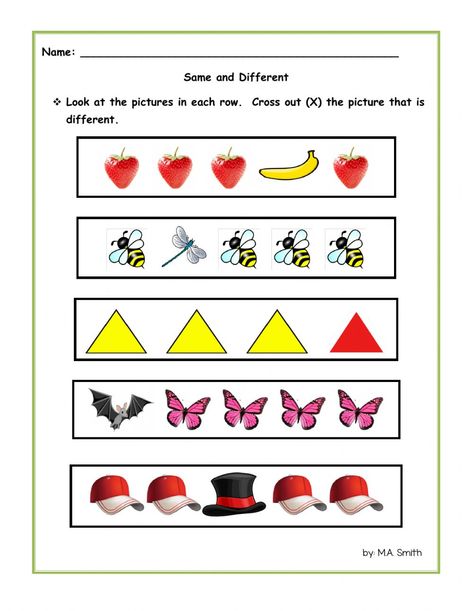 Same and Different Interactive worksheet Likeness And Differences Worksheet, Alike And Different Worksheet, Alike And Different Preschool, Same Different Worksheet, Same Or Different Worksheets, Same And Different Activities, Same And Different Worksheets, Same And Different, Back To School Worksheets