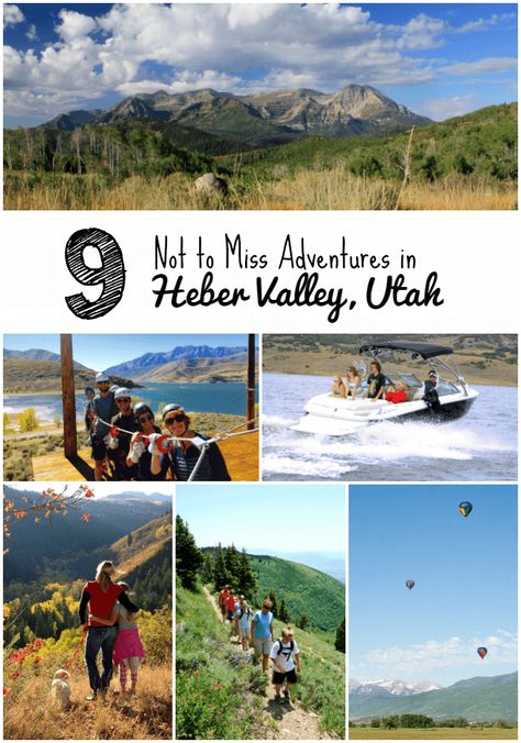 9 Not to Miss Adventures in Heber Valley Utah Midwest Travel Destinations, Family Travel Hacks, Utah Vacation, Visit Utah, Utah Road Trip, Vacation Humor, Midwest Travel, Romantic Weekend Getaways, Vacation Goals