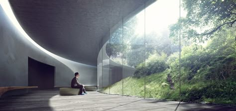 Mir Rendering, Museum Proposal, Kengo Kuma, Glass Walls, 3d Studio, Organic Architecture, Natural History Museum, Architecture Rendering, Architecture Visualization