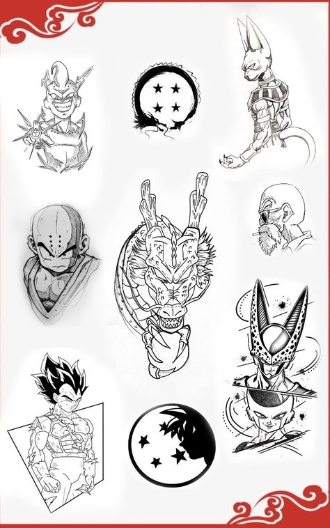 Small Dragon Ball Tattoos, Small Goku Tattoo, Dbs Tattoo, Dbz Tatoos, Goku Black Tattoo, Dragon Ball Z Tattoo Design, Dbz Tattoo Ideas, Dragon Ball Tattoo Design, Tatuaje Dragon Ball