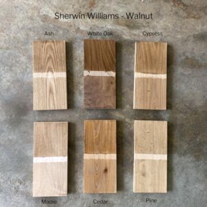 Sherwin Williams Stain Colors, Sherwin Williams Stain, Best Wood Stain, Cedar Stain, Maple Stain, Natural Stain Wood, Stain On Pine, Minwax Stain, Floor Stain