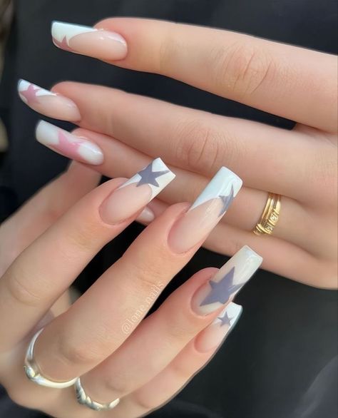 Paznokcie Hello Kitty, Milky Nails, Classy Acrylic Nails, Pretty Gel Nails, Mob Wife, Nails Only, Soft Nails, Square Acrylic Nails, Fire Nails