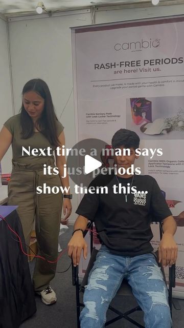 CAMBIO on Instagram: "What happens when men try the period pain stimulator? 🩸 Find out. #Cambio

#periods #periodsbelike #trendy #moodswings #cramps #bloating #explore #explorepage #women #cambiowoman" Period Cramps Tweets, Period Cramp Simulator, Period Blood In Toilet, Period Videos, Period Cramps Relief, Periods Pain, Period Cramp, Period Cramp Relief, Cramps Relief