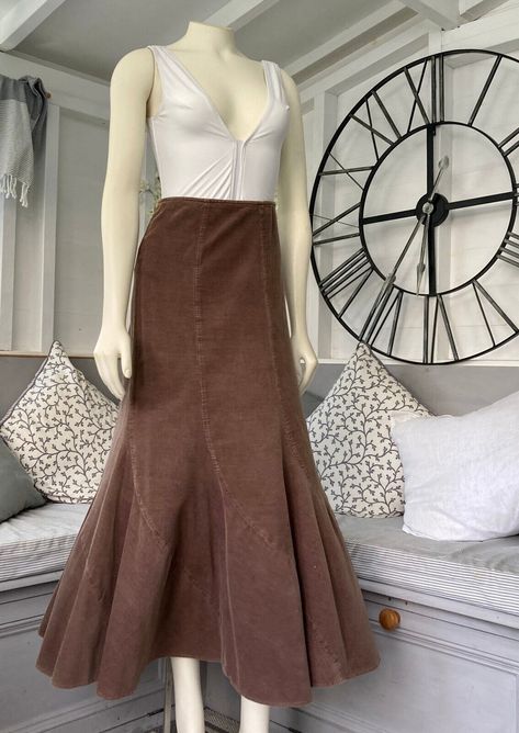 Maxi Corduroy Skirt, Long Corduroy Skirt, Corduroy Maxi Skirt, Western Fits, Cord Skirt, March 2023, Mermaid Skirt, Corduroy Skirt, Fall 2023