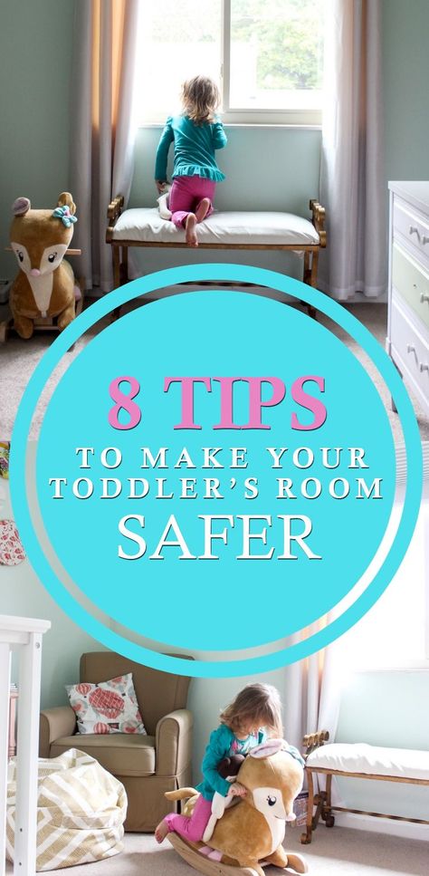 8 Tips To Make Your Toddler's Room Safer - 8 Tips To Make Your Toddler's Room Safer - Simple tips and steps to safety proof or babyproof your home for infant and toddlers. #ad #CordlessForKids #ic New Mom Tips, Toddler Proofing, Toddler Hacks, Parent Tips, Toddler Wearing, Sleep Tips, Toddler Rooms, Parenting 101, Toddler Bedrooms