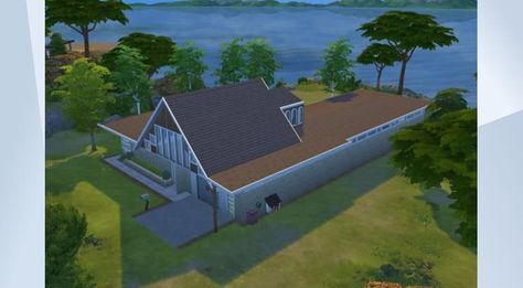 Sims 4 version of Ozark Lake House on Netflix Ozark House, The Ozarks, Contemporary Interiors, Contemporary Interior, Lake House, Sims 4, Google Images, Golf Courses, House Plans