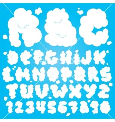 Cloud Typography, Graffiti Lettering Fonts, Creative Infographic, 타이포그래피 포스터 디자인, Graffiti Alphabet, Type Illustration, Graffiti Font, Drawing Letters, Cloud Drawing