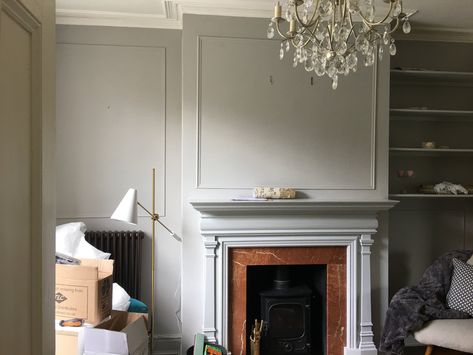 How To Easily DIY Wall Panelling In Your Home — MELANIE LISSACK INTERIORS Diy Wall Panels, Hall Tiles, Living Room Panelling, Extension Plans, Cute Living Room, Wall Paneling Diy, Small Fireplace, Diy Wand, Interior Wall Paint