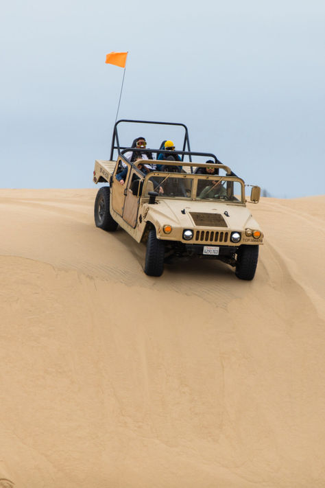 Oceano provides one of the only beaches in California where it is legal to drive.  The Oceano Dunes State Vehicular Recreation Area (SVRA) is open year-round. The area is popular with truck and dune buggy enthusiasts, as well as those looking to beat the heat, so reservations are recommended (particularly on holidays). Oceano Dunes, Beaches In California, Beach Dunes, Turkey Club, Riding Stables, Stone Soup, Swiss Chalet, Best Golf Courses, Highway 1