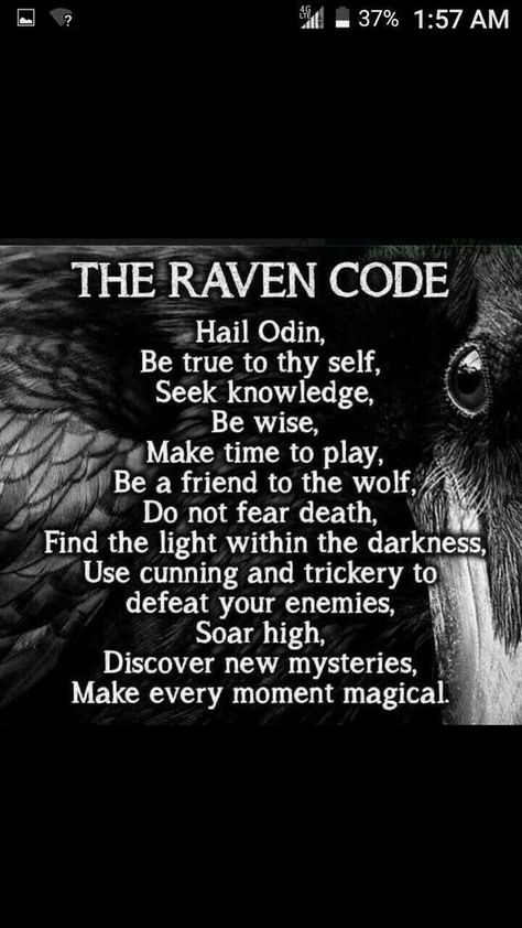 The Raven Code – Witches Of The Craft® Odin Norse Mythology, Viking Quotes, Symbole Viking, Animal Spirit Guides, Viking Life, Norse Pagan, Crows Ravens, Viking Symbols, Norse Vikings