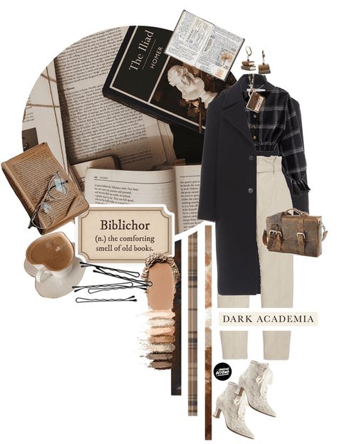 Biblichor Aesthetic, Dark Academia Style, Dark Academy, Dark Blue Wallpaper, Shoplook Outfits, Academia Style, Dark Academia Fashion, Academia Fashion, Winter Work