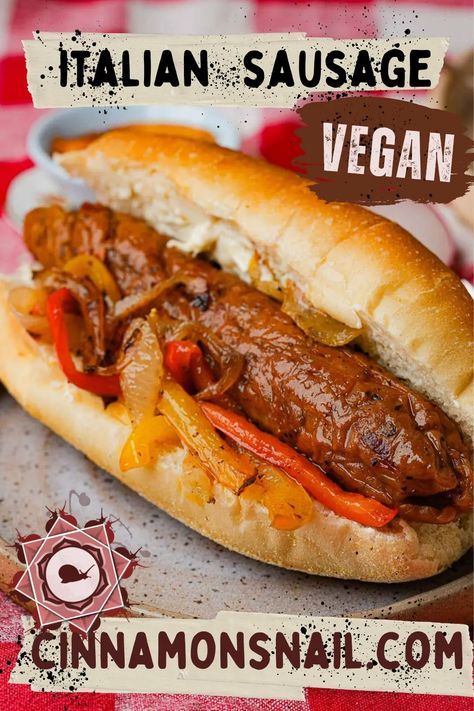 Vegan Italian Sausage Recipe Seitan Dishes, Vegan Italian Sausage Recipe, Vegan Italian Sausage, Vegan Sausage Recipe, High Protein Vegan Snacks, Italian Sausage Recipe, Vegetarian Sandwiches, Jack Fruit, Meat Meals