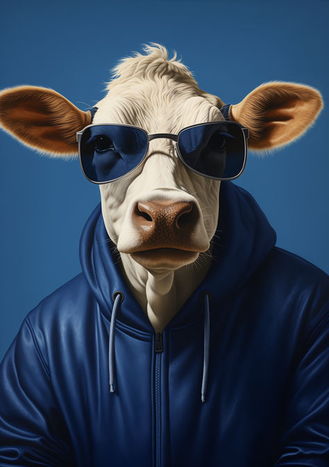 Cow Mascot, Animal Intelligence, Animal Dress Up, Animal Conservation, Blue Cow, Therapy Animals, Animal Symbolism, Animal Nutrition, Animal Habitats