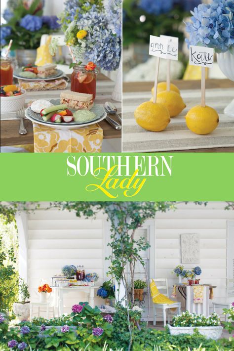 Throw a Sweet Tea Front Porch Party - Southern Lady Front Porch Southern, Southern Belle Party, Front Porch Living, Southern Belle Secrets, Porch Party, Porch Parties, Southern Summer, Southern Sweet Tea, Southern Christmas