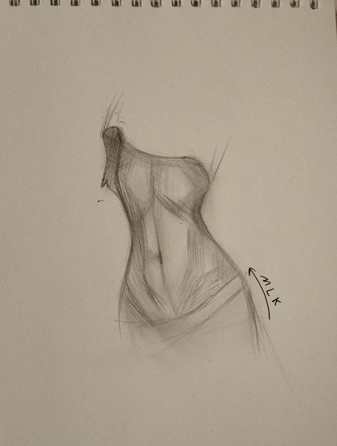 Bare Body Drawing, Body’s To Draw, Womens Body Drawing Sketches, Body Sketches Female Realistic, Women Back Drawing Reference, Plain Body Drawing, Body Aesthetics Drawing, Body Parts Drawing Sketches, Stomach Drawing Reference