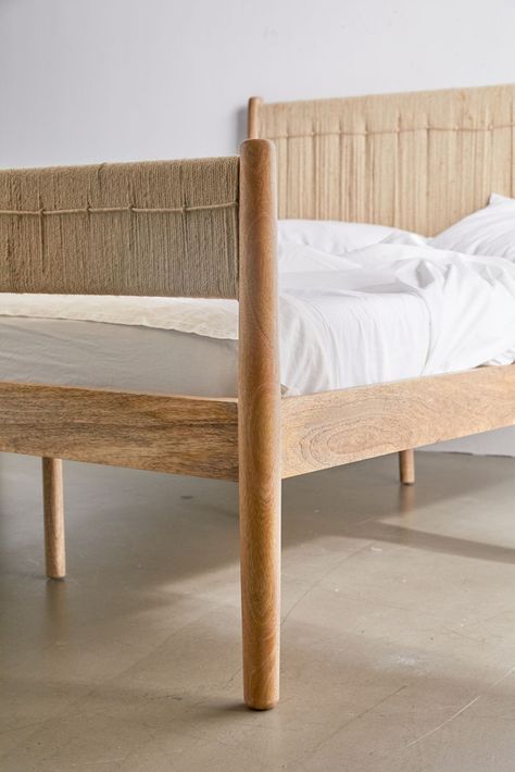 Wood Bed Risers, Bohemian Platform Bed, Rustic Bed Frame, Geometric Side Table, Mid Century Bed, Wood Daybed, Beige Bed, 4 Drawer Dresser, Room Divider Screen