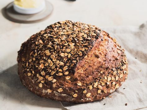 Our Best Recipes Of 2018 - Bake from Scratch Bread Recipe Dutch Oven, Recipe Dutch Oven, Multigrain Bread Recipe, Oven Bread, Multigrain Bread, Dutch Oven Bread, Artisan Bread Recipes, Seed Bread, Dutch Oven Recipes