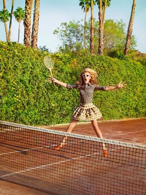 Cat Deeley, photographed in Palm Springs, CA for Tatler Magazine...©Ruven Afanador Cat Deely, J Crew Catalog, Cat Deeley, Tennis Court, Fashion Photo, Picture Perfect, Photo Inspiration, Editorial Fashion, Fashion Photography