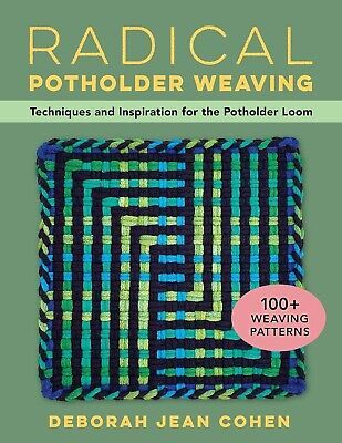 Inside this book you’ll find more than 100 patterns for your potholder looms: in plain weave, shadow weave, and twill. The majority of these are new, never charted for the small loom before, and the rest are strong classic patterns chosen to complete the collection. Potholder Loom, Weaving Loom Projects, Potholder Patterns, Weaving Projects, Loom Patterns, Weaving Patterns, Weaving Art, Loom Weaving, Loom Knitting