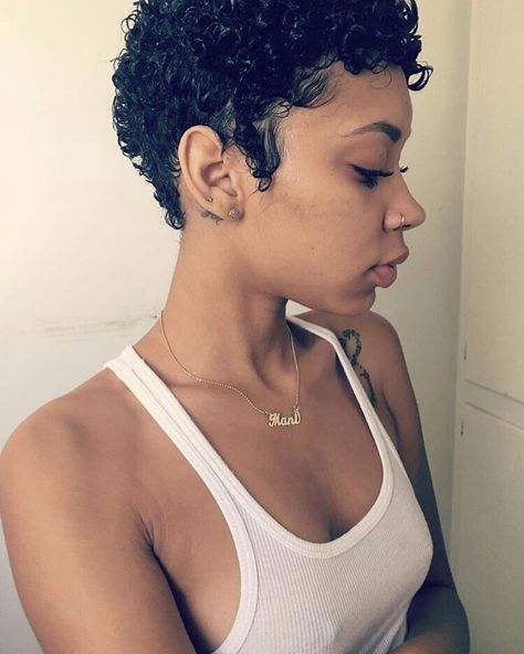 Pinterest @teethegeneral Coily Short Hair, Hair Curt, Short Hair Black Women, Short Natural Curly Hair, Curly Pixie Hairstyles, Hair Black Women, Tapered Natural Hair, Natural Hair Cuts, Natural Hair Short Cuts