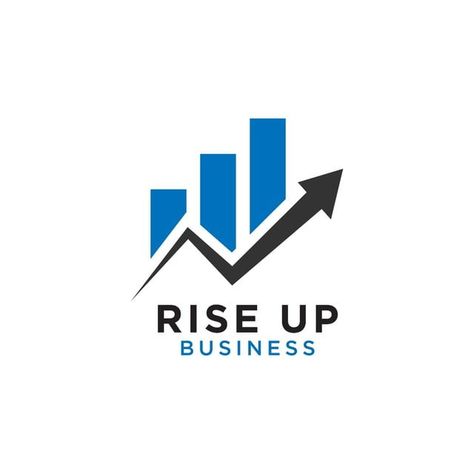 Rising Up Statistic Bar Business Consulting Logo Logo Accounting, Trade Logo, Money Logo, Bar Business, Board Pictures, Vertical Business Cards, Finance Logo, Beautiful Logos Design, Accounting Logo