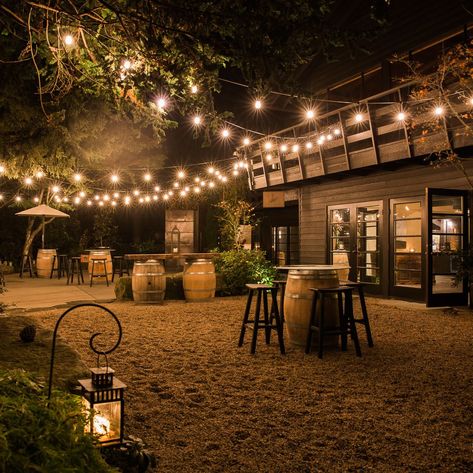 Searching for a wedding or event venue? Dreamy JM Cellars in Woodinville is one of our favorites! ✨   Not pictured: a fire pit! And lots of wine.  Photo: DIWAS Photography  Event: Wedding Network Seattle  #jmcellars #woodinville #eventvenue Wine Garden Ideas, Restaurant Fire Pit, Outdoor Business Ideas, Fire Pit Restaurant, Event Center Ideas, Beer Garden Design, Beer Event, Outdoor Event Space, Beer Garden Ideas