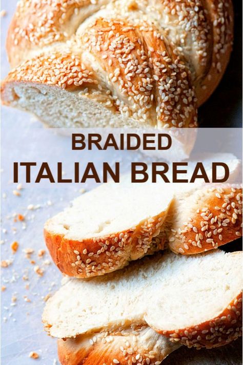 Homemade Yeast Bread, Bread Italian, Vegetarian Italian Recipes, Homemade Yeast, Italian Bread Recipes, Foccacia Bread, Braided Bread, Artisan Bread Recipes, Potato Rice