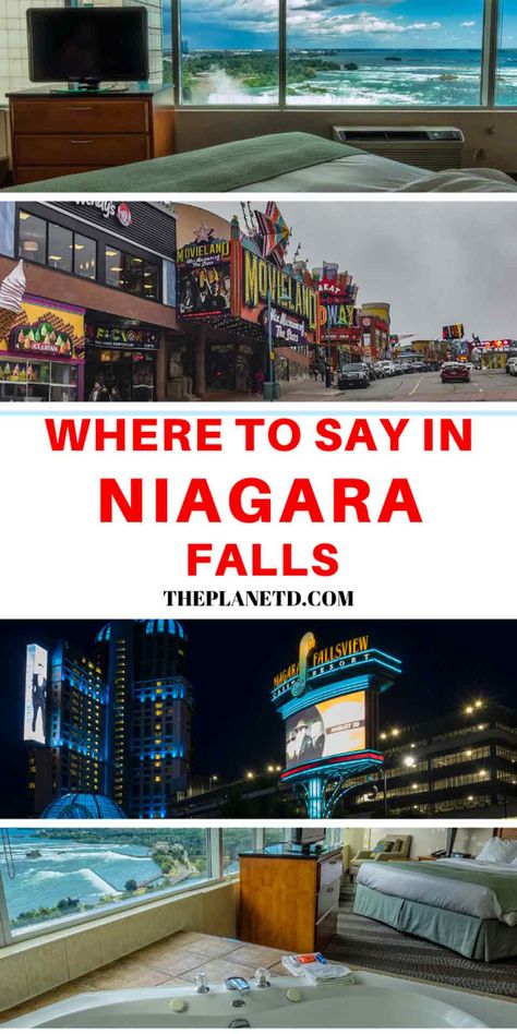 Where to Stay in Niagara Falls - Best Areas in 2021 | The Planet D Niagara Falls Canada Hotels, Best View Hotel, Fall Weekend Trip, Niagara Falls Trip, Niagara Falls Hotels, Niagara Falls New York, Canada Trip, Niagara Falls Ny, Niagara Falls Canada