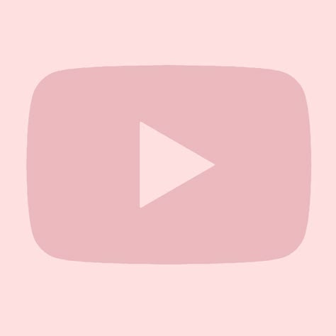 Youtube Icon Pink, Pink Pinterest Icon, Instagram Icon Pink, Aesthetic Icons For Apps Pink Phone, Aesthetic Pink Icons, Youtube App Icon, Light Pink Icons, Pink Apps, Pink Youtube