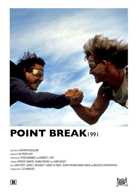 Point Break Movie Poster, Point Break Poster, Point Break Movie, Point Break 1991, Iconic Movie Posters, Film Poster Design, Point Break, Movie Poster Wall, Movie Prints