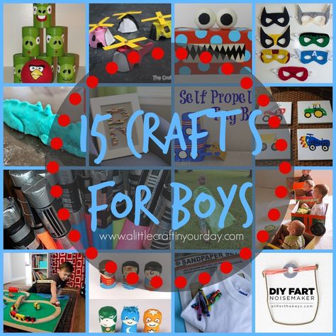 15 #Crafts for #Boys. So many crafts are geared towards girls but in reality boys enjoy arts and crafts just as much. After all their running around and playing sports with friends it is nice to come in and unwind with a little crafting! #artsandcraftsforboys Arts And Crafts For Teens, Crafts For Teens To Make, Boy Diy, Activities For Boys, Easy Arts And Crafts, Art And Craft Videos, Crafts For Boys, Fun Crafts For Kids, New Crafts