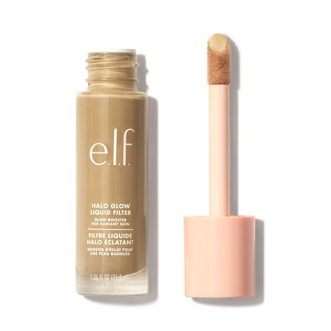 Halo Glow Liquid Filter | e.l.f. cosmetics (US) Halo Glow Liquid Filter, Halo Glow, Elf Cosmetics, Creamy Concealer, Liquid Highlighter, Glowing Makeup, Dewy Skin, Skin Complexion, Long Lasting Makeup